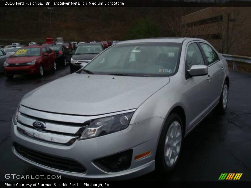 Brilliant Silver Metallic / Medium Light Stone 2010 Ford Fusion SE