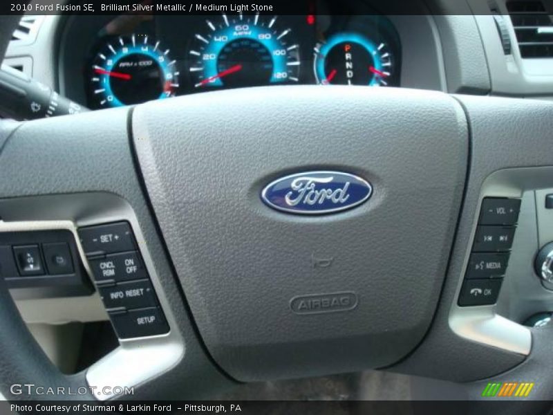 Brilliant Silver Metallic / Medium Light Stone 2010 Ford Fusion SE