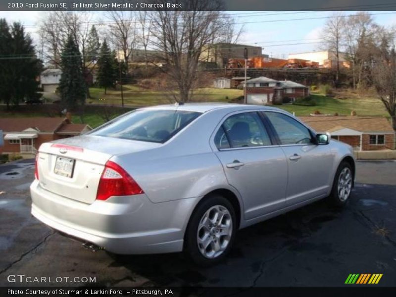 Brilliant Silver Metallic / Charcoal Black 2010 Ford Fusion SE