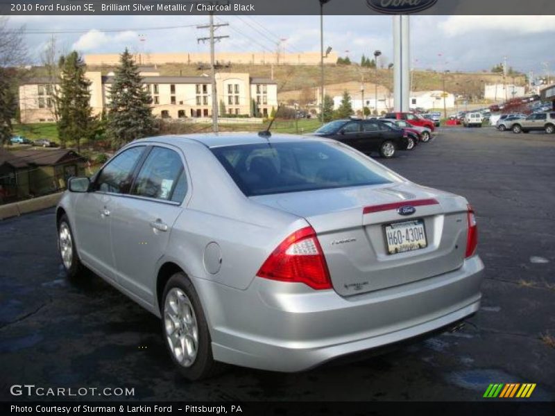 Brilliant Silver Metallic / Charcoal Black 2010 Ford Fusion SE