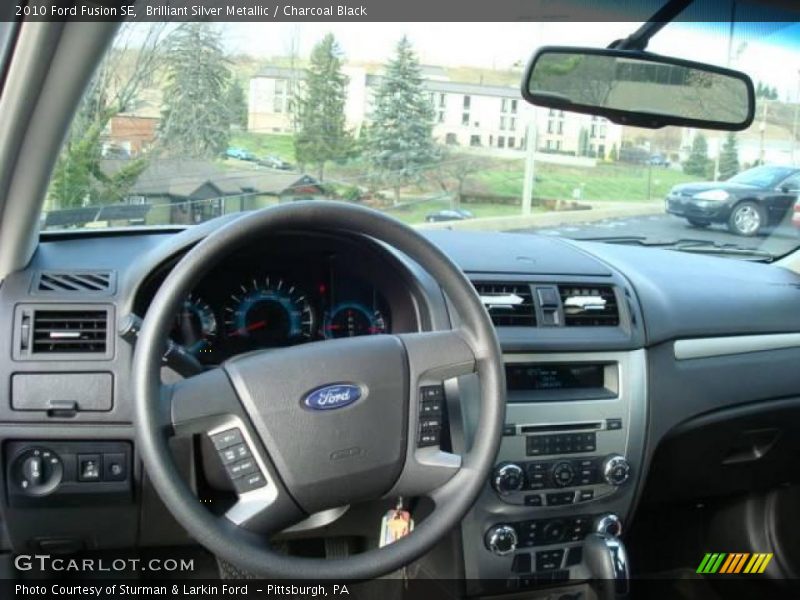 Brilliant Silver Metallic / Charcoal Black 2010 Ford Fusion SE