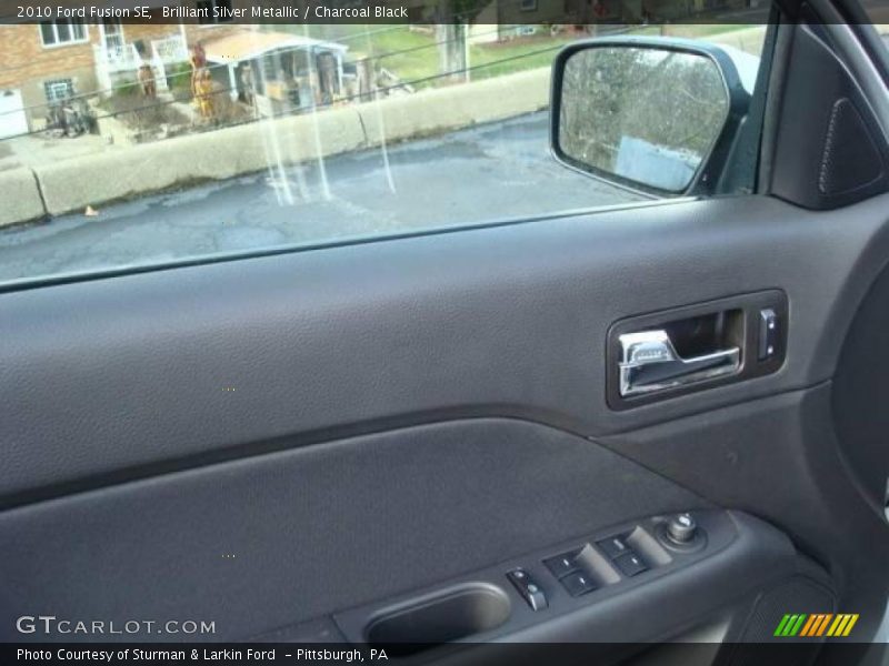 Brilliant Silver Metallic / Charcoal Black 2010 Ford Fusion SE
