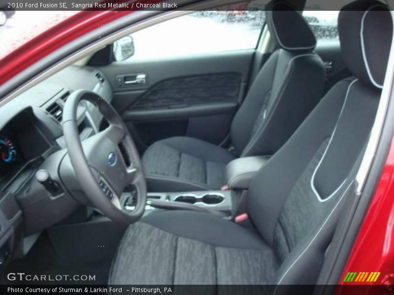Sangria Red Metallic / Charcoal Black 2010 Ford Fusion SE