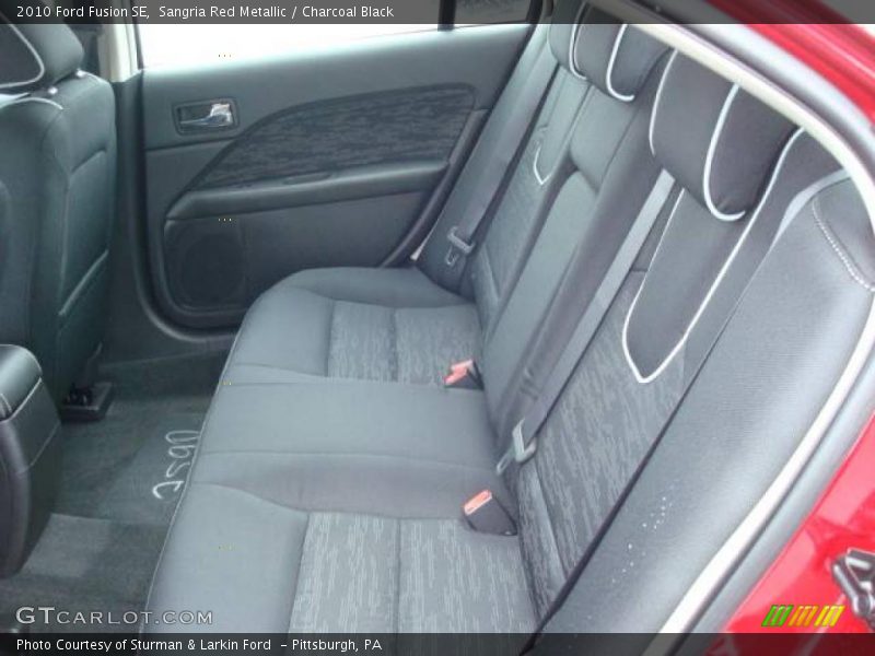 Sangria Red Metallic / Charcoal Black 2010 Ford Fusion SE