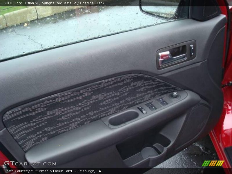 Sangria Red Metallic / Charcoal Black 2010 Ford Fusion SE
