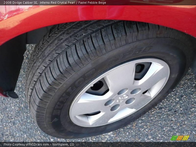Inferno Red Crystal Pearl / Pastel Pebble Beige 2008 Dodge Caliber SE