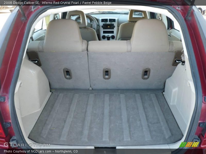 Inferno Red Crystal Pearl / Pastel Pebble Beige 2008 Dodge Caliber SE