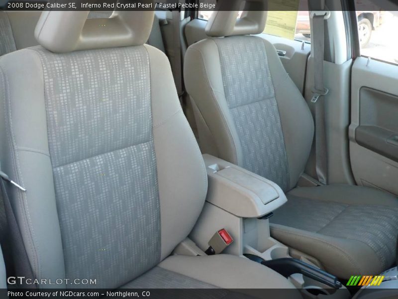 Inferno Red Crystal Pearl / Pastel Pebble Beige 2008 Dodge Caliber SE