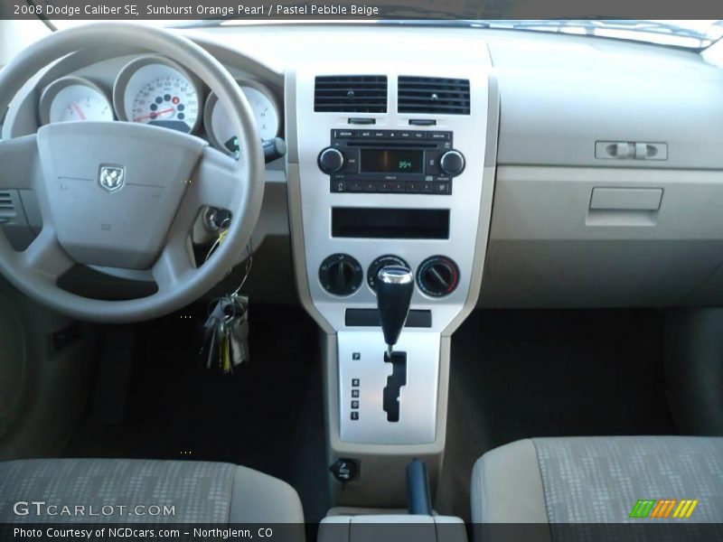 Sunburst Orange Pearl / Pastel Pebble Beige 2008 Dodge Caliber SE