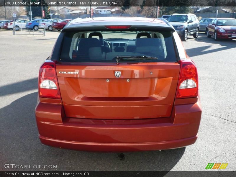 Sunburst Orange Pearl / Dark Slate Gray 2008 Dodge Caliber SE
