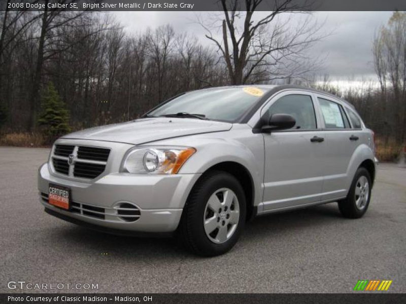 Bright Silver Metallic / Dark Slate Gray 2008 Dodge Caliber SE
