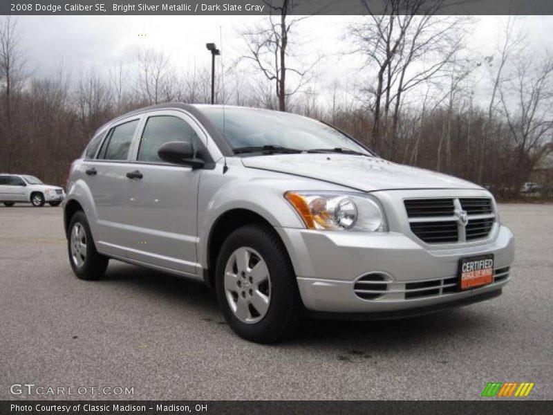 Bright Silver Metallic / Dark Slate Gray 2008 Dodge Caliber SE