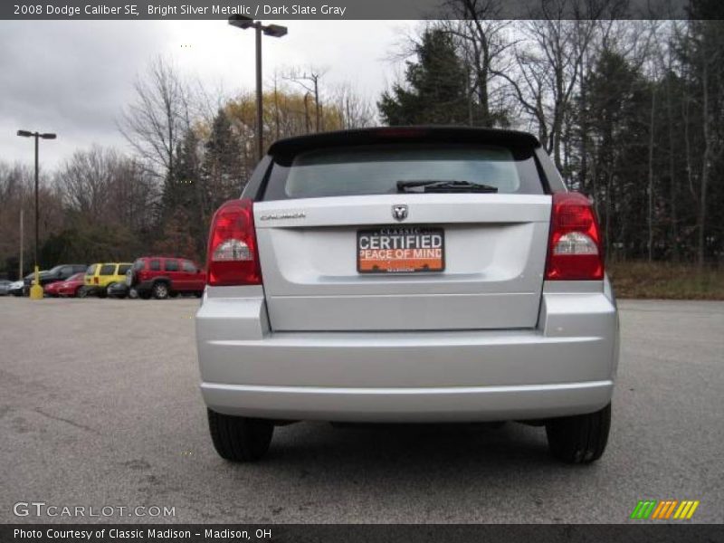 Bright Silver Metallic / Dark Slate Gray 2008 Dodge Caliber SE