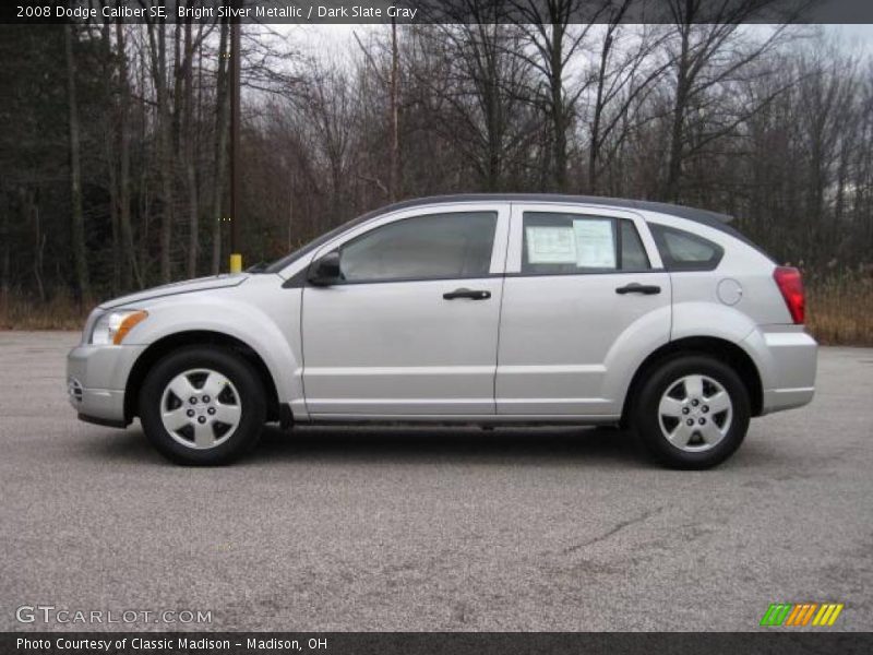 Bright Silver Metallic / Dark Slate Gray 2008 Dodge Caliber SE