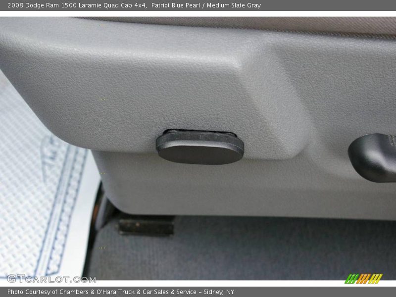 Patriot Blue Pearl / Medium Slate Gray 2008 Dodge Ram 1500 Laramie Quad Cab 4x4