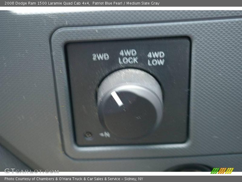 Patriot Blue Pearl / Medium Slate Gray 2008 Dodge Ram 1500 Laramie Quad Cab 4x4