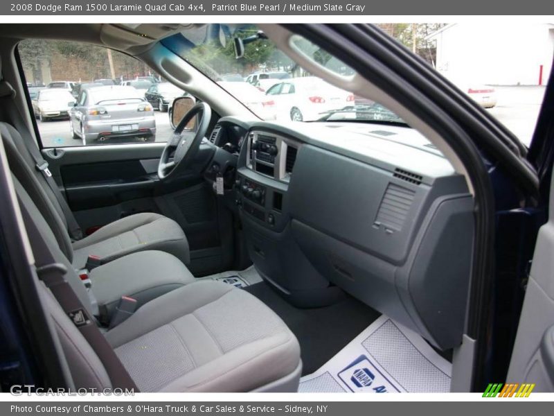 Patriot Blue Pearl / Medium Slate Gray 2008 Dodge Ram 1500 Laramie Quad Cab 4x4