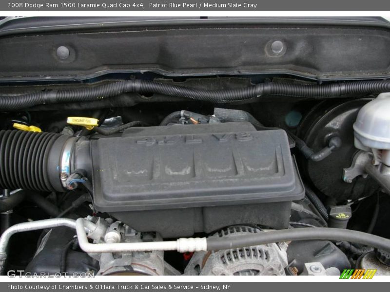 Patriot Blue Pearl / Medium Slate Gray 2008 Dodge Ram 1500 Laramie Quad Cab 4x4