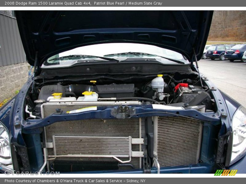 Patriot Blue Pearl / Medium Slate Gray 2008 Dodge Ram 1500 Laramie Quad Cab 4x4