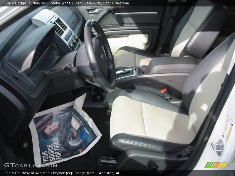 Stone White / Dark Slate Gray/Light Graystone 2009 Dodge Journey SXT