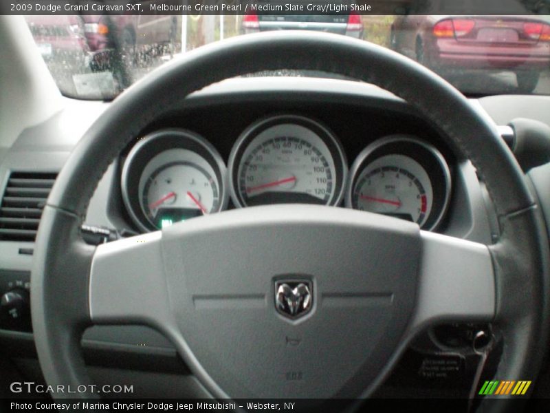 Melbourne Green Pearl / Medium Slate Gray/Light Shale 2009 Dodge Grand Caravan SXT
