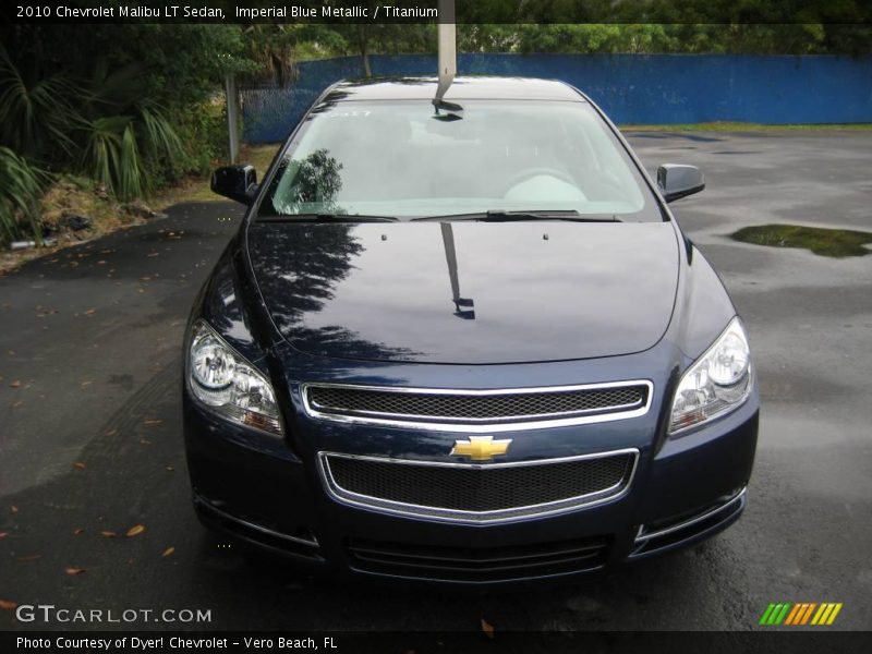 Imperial Blue Metallic / Titanium 2010 Chevrolet Malibu LT Sedan