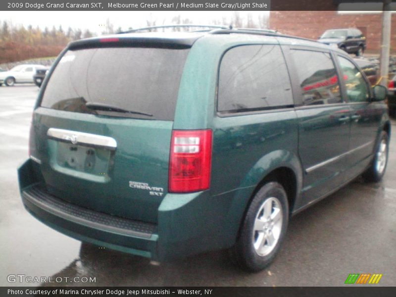 Melbourne Green Pearl / Medium Slate Gray/Light Shale 2009 Dodge Grand Caravan SXT