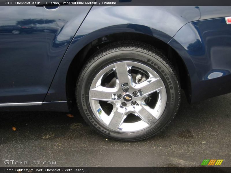 Imperial Blue Metallic / Titanium 2010 Chevrolet Malibu LT Sedan