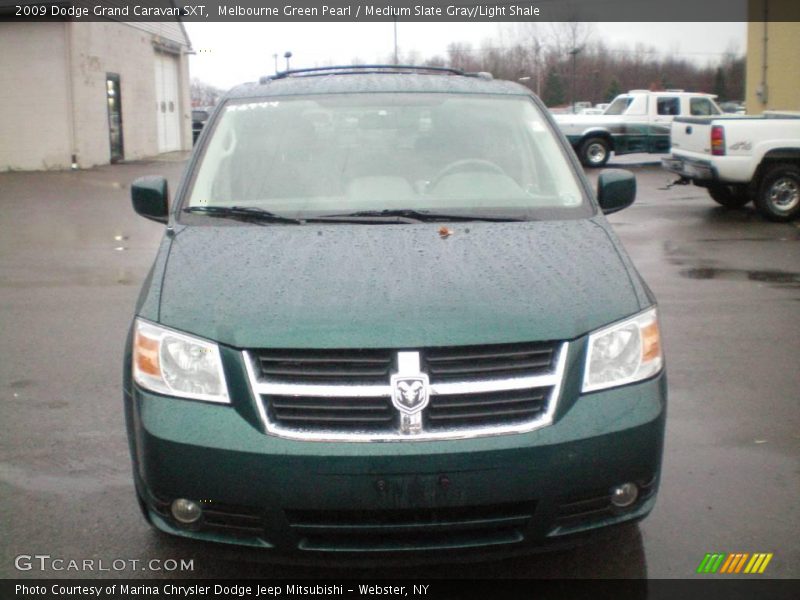 Melbourne Green Pearl / Medium Slate Gray/Light Shale 2009 Dodge Grand Caravan SXT