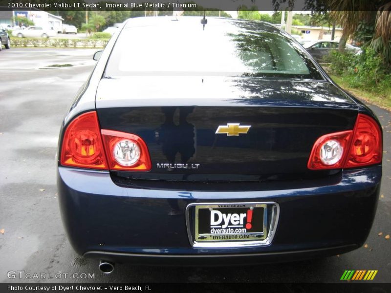 Imperial Blue Metallic / Titanium 2010 Chevrolet Malibu LT Sedan