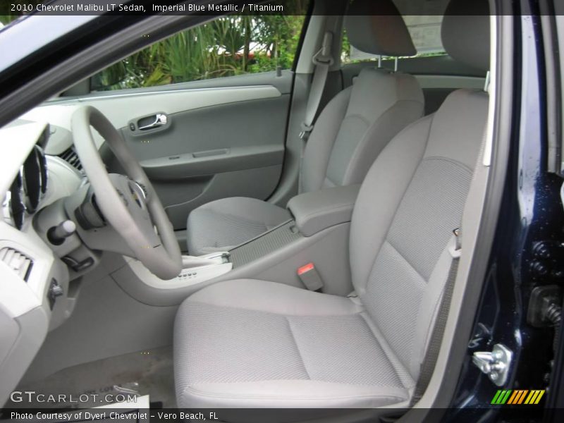 Imperial Blue Metallic / Titanium 2010 Chevrolet Malibu LT Sedan