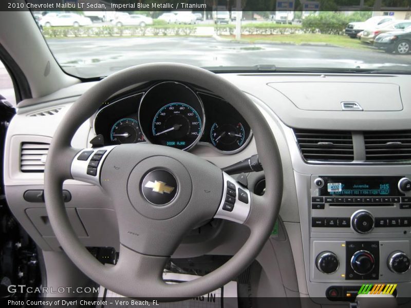 Imperial Blue Metallic / Titanium 2010 Chevrolet Malibu LT Sedan