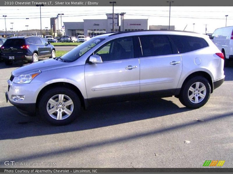 Silver Ice Metallic / Ebony 2010 Chevrolet Traverse LT