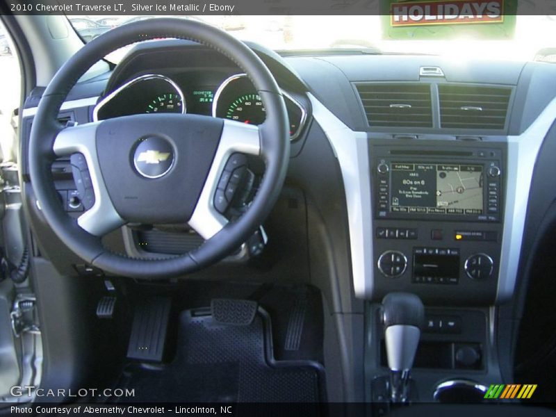 Silver Ice Metallic / Ebony 2010 Chevrolet Traverse LT