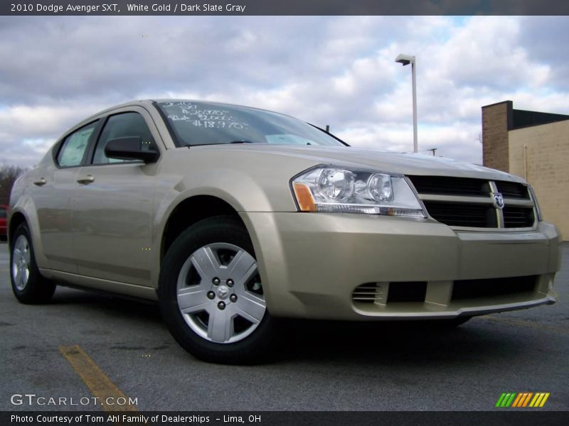 White Gold / Dark Slate Gray 2010 Dodge Avenger SXT