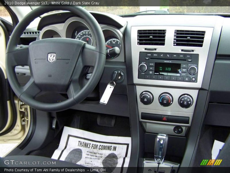White Gold / Dark Slate Gray 2010 Dodge Avenger SXT