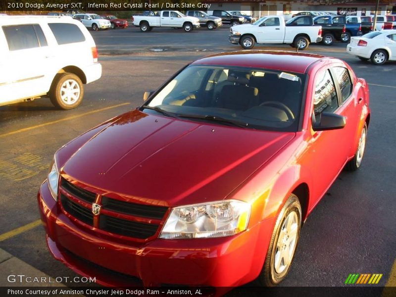 Inferno Red Crystal Pearl / Dark Slate Gray 2010 Dodge Avenger SXT