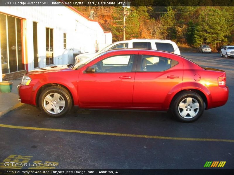 Inferno Red Crystal Pearl / Dark Slate Gray 2010 Dodge Avenger SXT