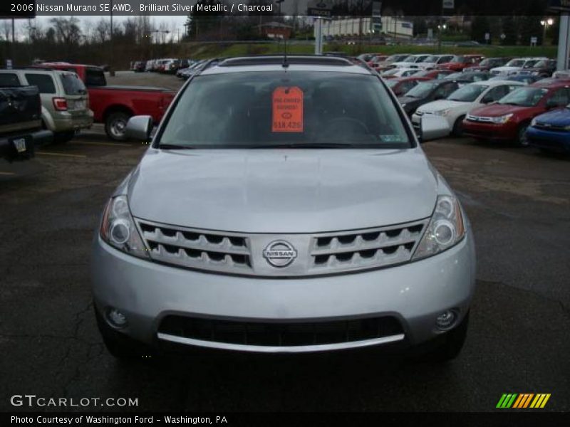 Brilliant Silver Metallic / Charcoal 2006 Nissan Murano SE AWD