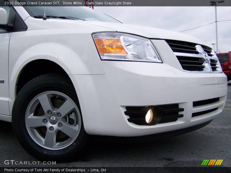 Stone White / Dark Slate Gray/Light Shale 2010 Dodge Grand Caravan SXT
