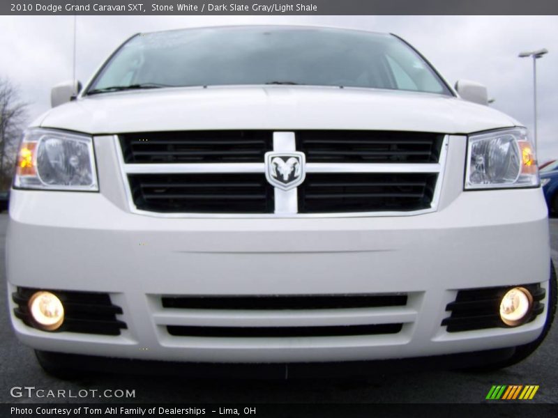Stone White / Dark Slate Gray/Light Shale 2010 Dodge Grand Caravan SXT