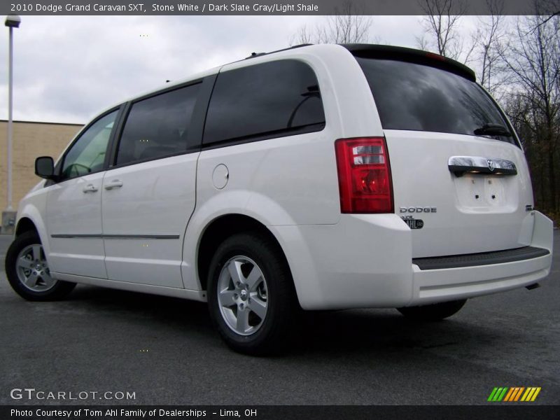 Stone White / Dark Slate Gray/Light Shale 2010 Dodge Grand Caravan SXT
