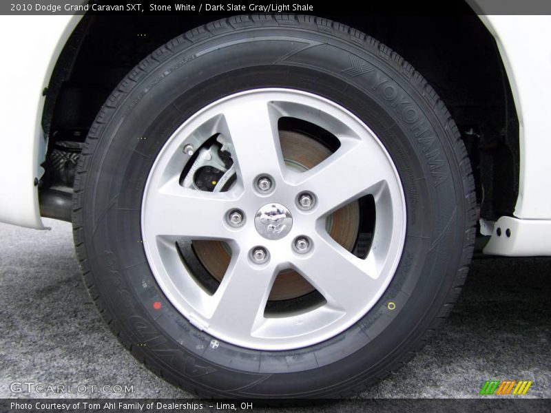 Stone White / Dark Slate Gray/Light Shale 2010 Dodge Grand Caravan SXT