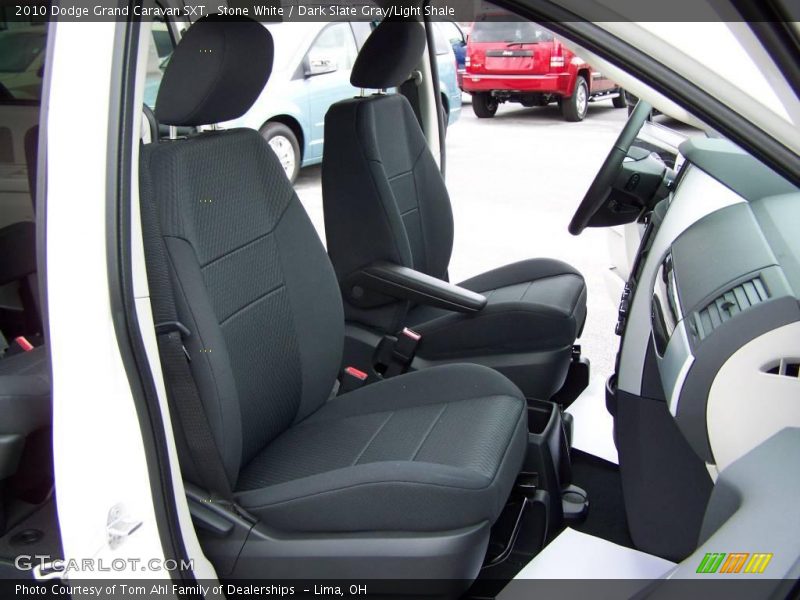 Stone White / Dark Slate Gray/Light Shale 2010 Dodge Grand Caravan SXT