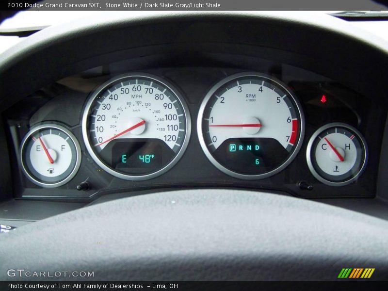 Stone White / Dark Slate Gray/Light Shale 2010 Dodge Grand Caravan SXT