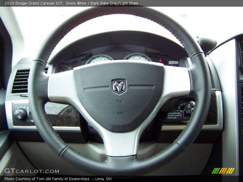 Stone White / Dark Slate Gray/Light Shale 2010 Dodge Grand Caravan SXT