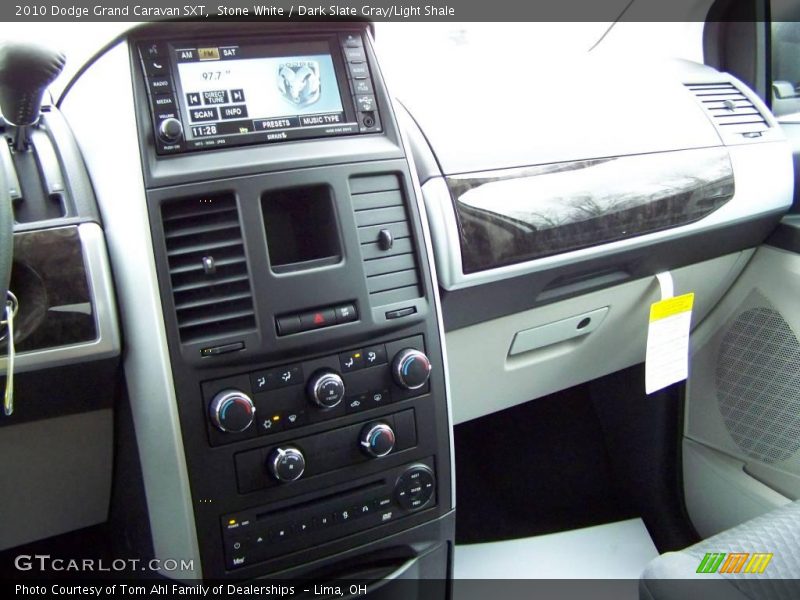 Stone White / Dark Slate Gray/Light Shale 2010 Dodge Grand Caravan SXT