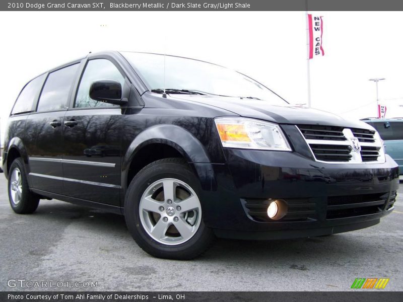 Blackberry Metallic / Dark Slate Gray/Light Shale 2010 Dodge Grand Caravan SXT
