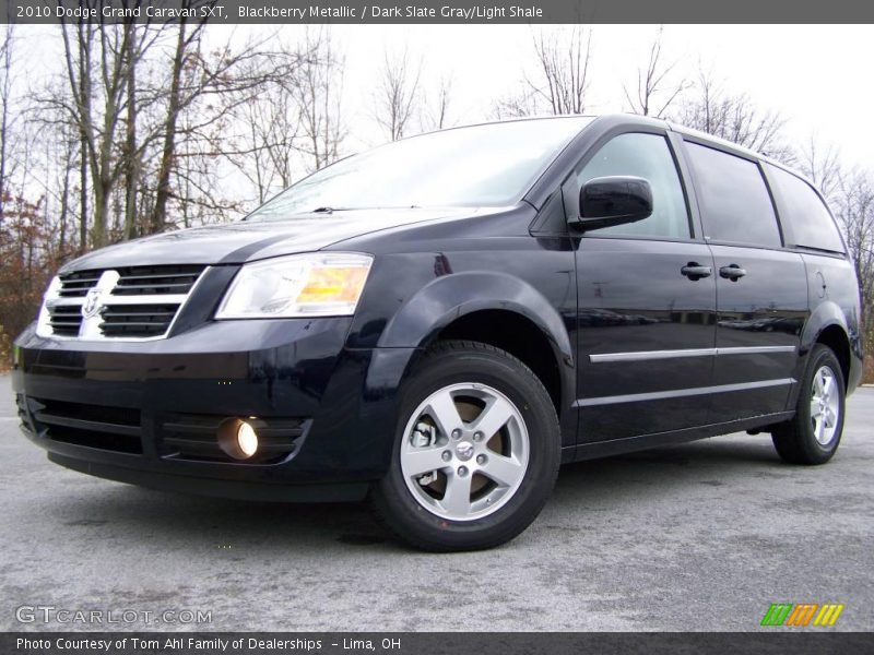 Blackberry Metallic / Dark Slate Gray/Light Shale 2010 Dodge Grand Caravan SXT