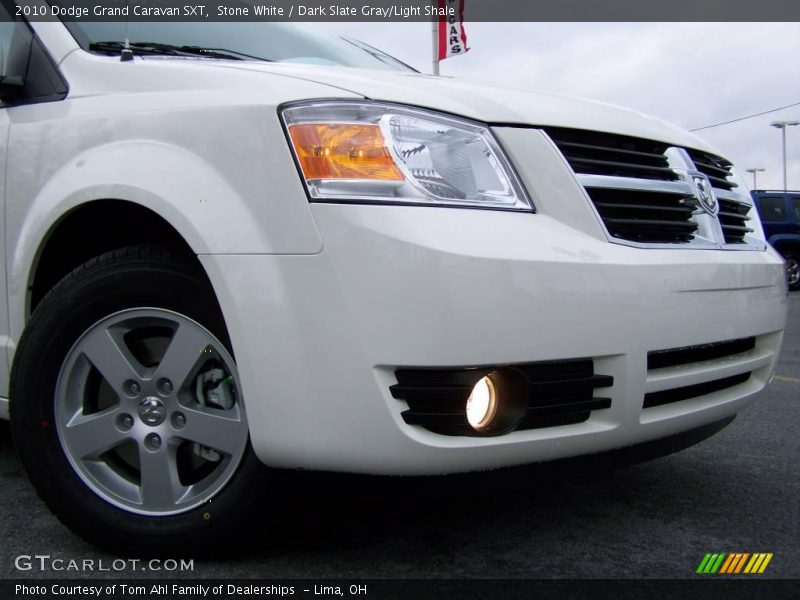 Stone White / Dark Slate Gray/Light Shale 2010 Dodge Grand Caravan SXT
